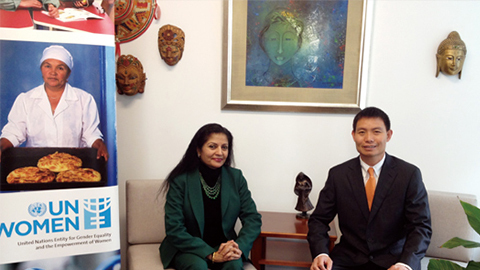 南非首位女性副总统 联合国会见1277星际电子游戏CEO